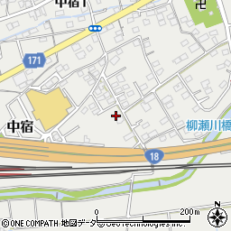 群馬県安中市中宿744-4周辺の地図