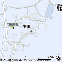 茨城県桜川市羽田1161周辺の地図