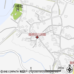 藤原田公民館周辺の地図