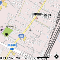 栃木県小山市喜沢185周辺の地図