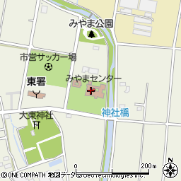 伊勢崎市役所　伊勢崎市あずま支所みやまセンター周辺の地図
