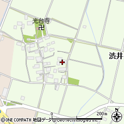栃木県小山市渋井周辺の地図