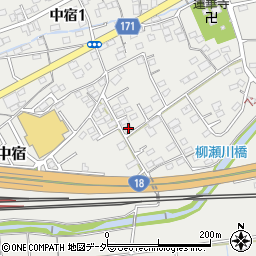 群馬県安中市中宿740-5周辺の地図