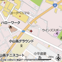 栃木県小山市喜沢1432周辺の地図