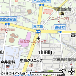 群馬自動車燃料販売株式会社　高崎第一サービスステーション周辺の地図