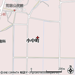 栃木県佐野市小中町周辺の地図