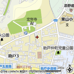 栃木県足利市助戸3丁目518-10周辺の地図