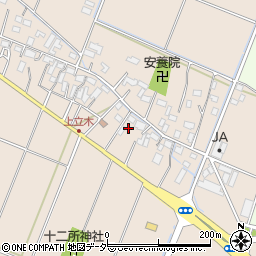 栃木県小山市立木400周辺の地図