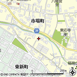 群馬県太田市市場町801周辺の地図