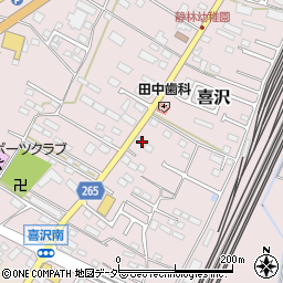 栃木県小山市喜沢186周辺の地図
