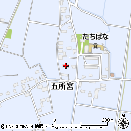 茨城県筑西市五所宮933周辺の地図