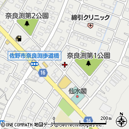 栃木県佐野市奈良渕町322-2周辺の地図