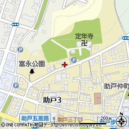 栃木県足利市助戸3丁目1801-2周辺の地図
