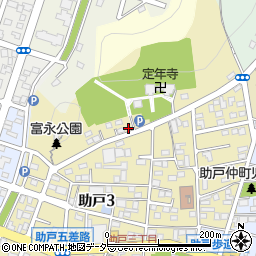 栃木県足利市助戸3丁目1801-1周辺の地図