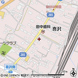 栃木県小山市喜沢187周辺の地図