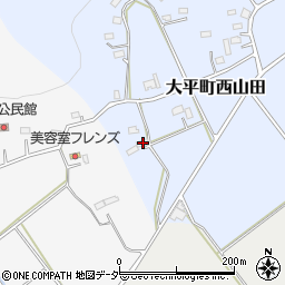 栃木県栃木市大平町西山田3125周辺の地図