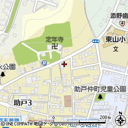 栃木県足利市助戸3丁目518-19周辺の地図