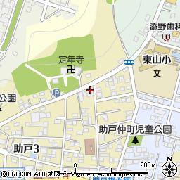 栃木県足利市助戸3丁目518周辺の地図