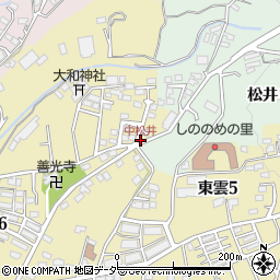 中松井周辺の地図