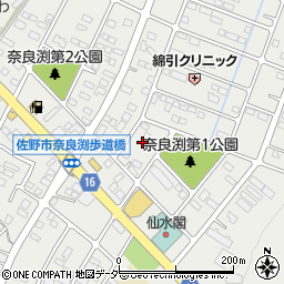 栃木県佐野市奈良渕町322周辺の地図