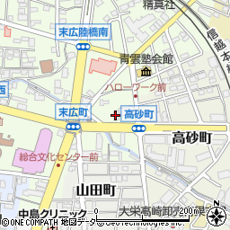 ビューハウス株式会社高崎店周辺の地図