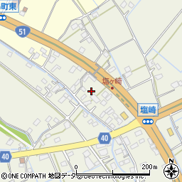 茨城県水戸市塩崎町849周辺の地図