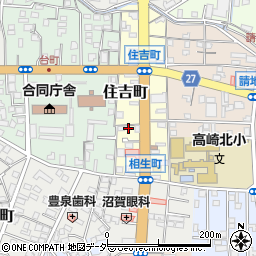 群馬県高崎市住吉町21-22周辺の地図