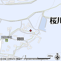 茨城県桜川市羽田62周辺の地図