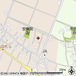 栃木県小山市立木415周辺の地図