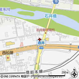 安中岩井郵便局 ＡＴＭ周辺の地図