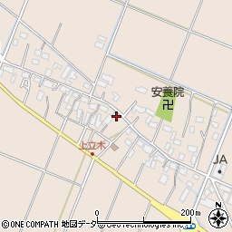 栃木県小山市立木393周辺の地図