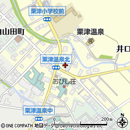 ローソン粟津温泉店周辺の地図