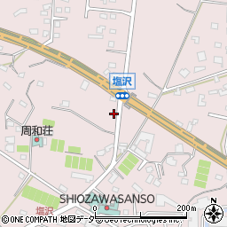 塩沢交差点周辺の地図