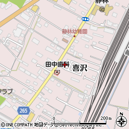 栃木県小山市喜沢190周辺の地図
