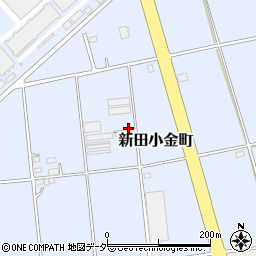 群馬県太田市新田小金町周辺の地図