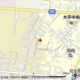 栃木県栃木市大平町新1535周辺の地図