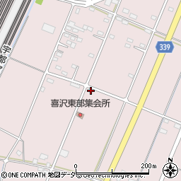 栃木県小山市喜沢357周辺の地図