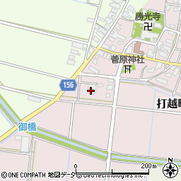 石川県加賀市打越町ヘ周辺の地図