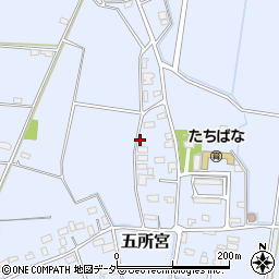 茨城県筑西市五所宮935周辺の地図