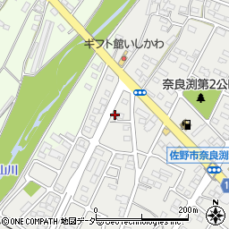 栃木県佐野市奈良渕町1102-14周辺の地図