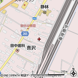 栃木県小山市喜沢276周辺の地図