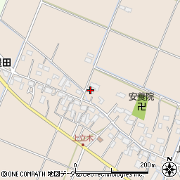 栃木県小山市立木387周辺の地図