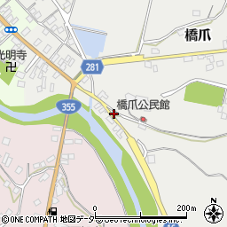 茨城県笠間市橋爪615周辺の地図