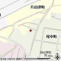 石川県加賀市尾中町と周辺の地図