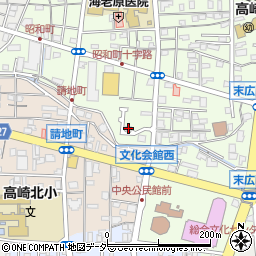 群馬県高崎市昭和町219-1周辺の地図