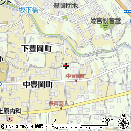 群馬県高崎市下豊岡町1-2周辺の地図