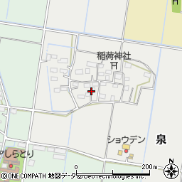 茨城県筑西市泉周辺の地図