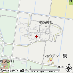 茨城県筑西市泉周辺の地図