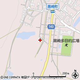 石川県加賀市黒崎町ヲ周辺の地図
