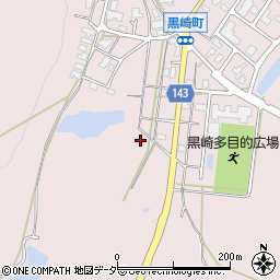 石川県加賀市黒崎町（ヲ）周辺の地図